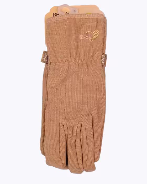 دستکش مخمل زنانه طرح LOVE