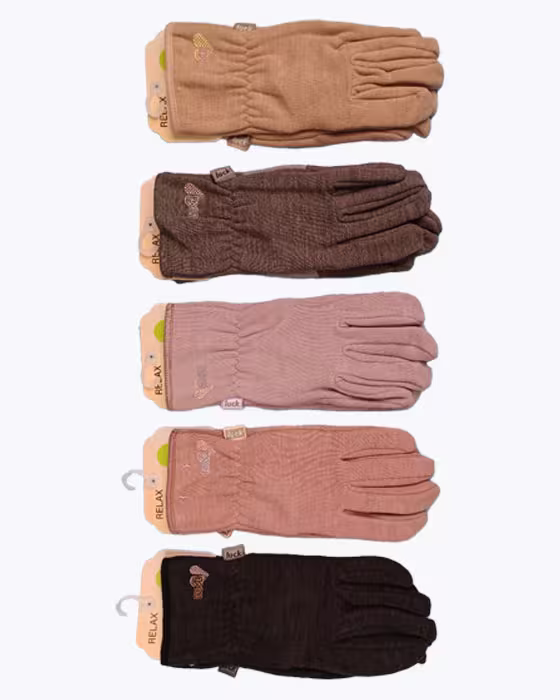 دستکش مخمل زنانه طرح LOVE