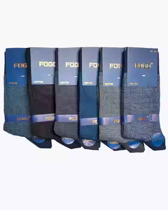 جوراب کلاسیک مردانه طرح لوزی FOGO