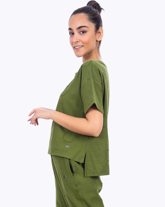 تیشرت زنانه دمپا برش نخی KIDDY