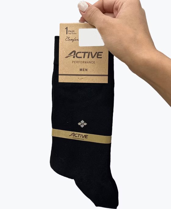جوراب ساقدار بغل طرح نخی مردانه ACTIVE