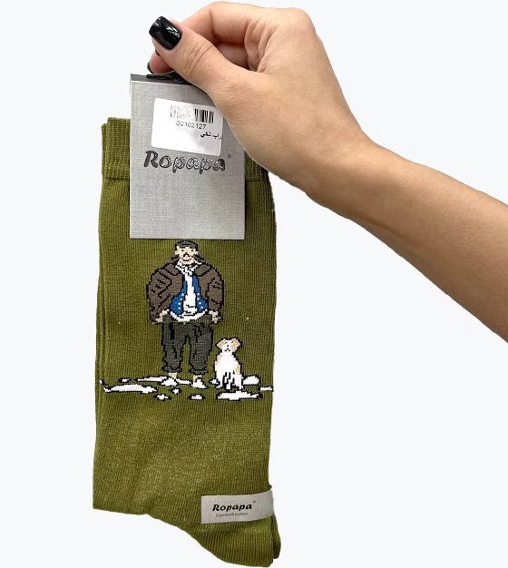 جوراب کلاسیک فانتزی مردانه ROPAPA