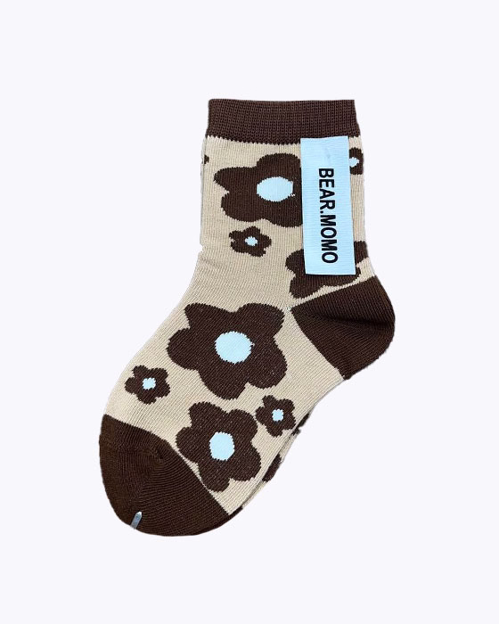جوراب طرحدار نخی دخترانه BEAR MOMO