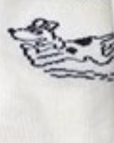 تمام سفید طرح سگ